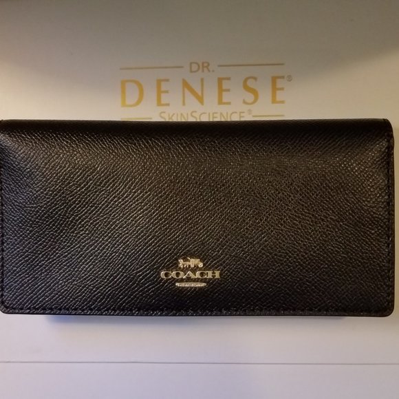$79 *NEW* COACH Black Bifold Wallet - Picture 8 of 11
